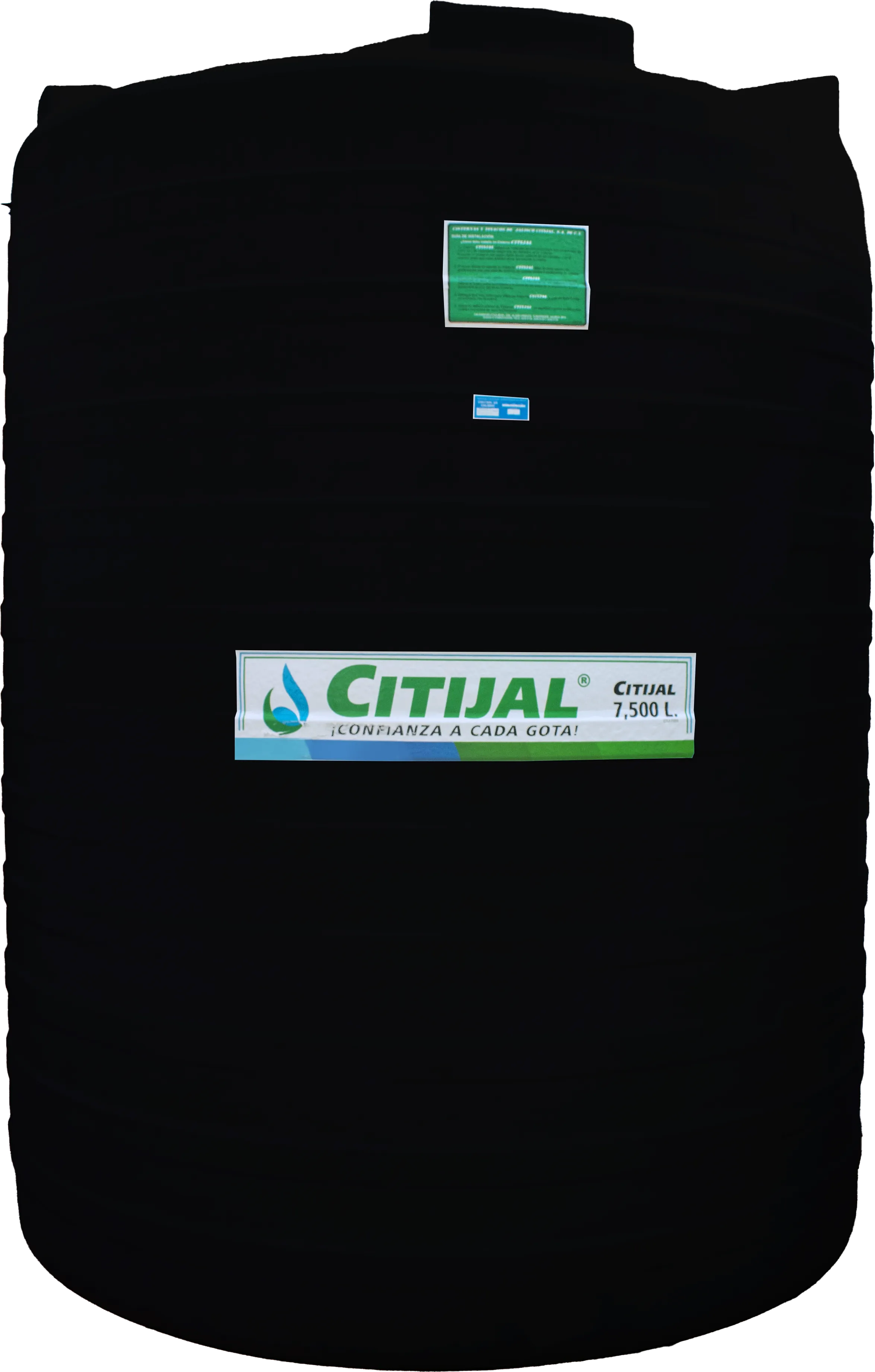 Tanque Alta Boca al Centro con Hombros 7,500 L