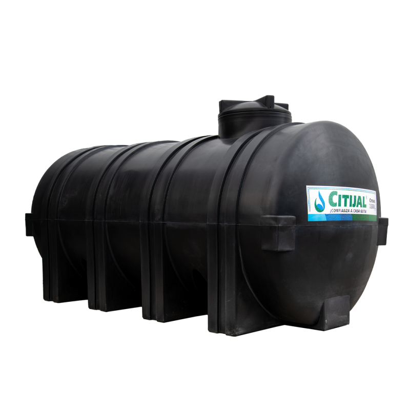 Tanque Horizontal Negro 3,500L