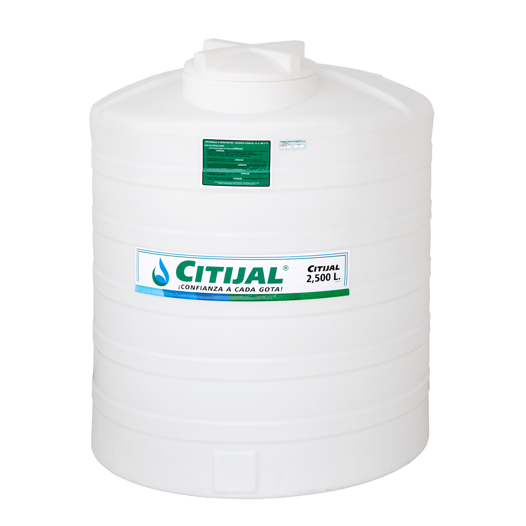 Cisterna Alta Toriesférica Boca Lateral 2,500 L