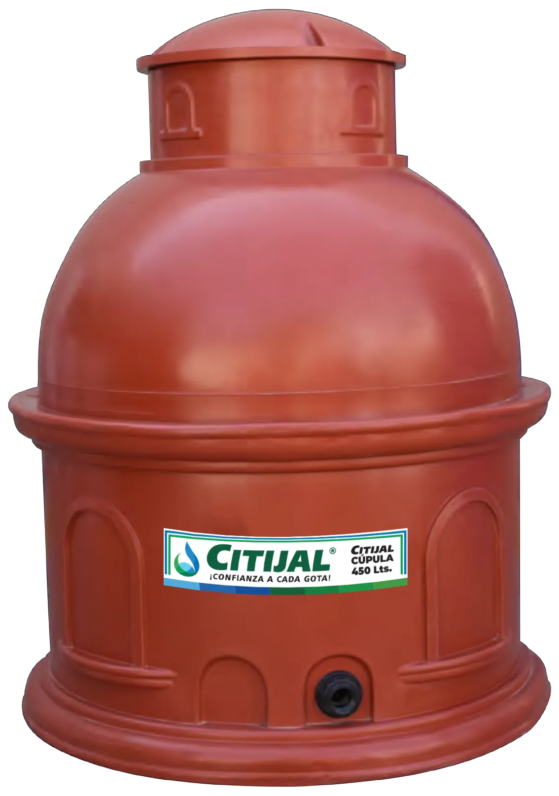 Tinaco Cúpula multicapa 450L